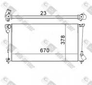 647902 AP - CHŁODNICA WODY 670 * 377 5 SIL.1.8D/1.9D 04.97->09.98"ALM"PA