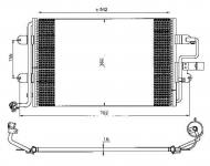 35227 NRF - CHŁODNICA KLIMATYZACJI (Z OSUSZACZEM) AUDI A3 96-