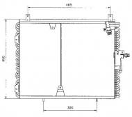 35129 NRF - CHŁODNICA KLIMATYZACJI MERCEDES 200 (W124) 85-