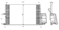 35183 NRF - CHŁODNICA KLIMATYZACJI (Z OSUSZACZEM) OPEL VAUXHALL VECTRA 9