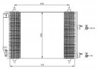 35445 NRF - CHŁODNICA KLIMATYZACJI (Z OSUSZACZEM) PEUGEOT 307 00-