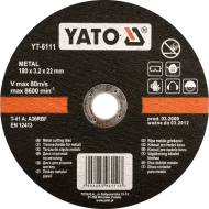 YT-5923 YATO - TARCZA DO CIĘCIA METALU 125X1.2x22 