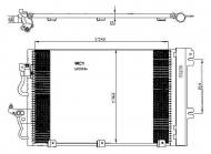 35555 NRF - CHŁODNICA KLIMATYZACJI (Z OSUSZACZEM) OPEL VAUXHALL ASTRA H