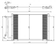 35250 NRF - CHŁODNICA KLIMATYZACJI FORD FIESTA/COURIER 89-