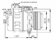 32123 NRF - KOMPRESOR KLIMATYZACJI BMW 3&5-SERIES E46/E39 96-