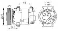 32208 NRF - KOMPRESOR KLIMATYZACJI NISSAN ALMERA 03-