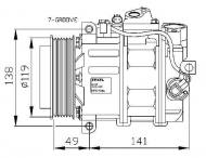 32215 NRF - KOMPRESOR KLIMATYZACJI MERCEDES C160 (W203) 02-