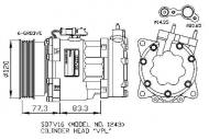 32266 NRF - KOMPRESOR KLIMATYZACJI CITROEN C5 00- 