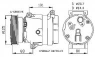 32404 NRF - KOMPRESOR KLIMATYZACJI RENAULT MEGANE 96-