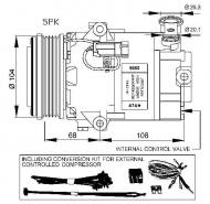 32429 NRF - KOMPRESOR KLIMATYZACJI OPEL VAUXHALL ASTRA 04-