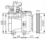 32445 NRF - KOMPRESOR KLIMATYZACJI 