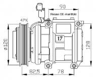 32449 NRF - KOMPRESOR KLIMATYZACJI KIA CARNIVAL 99- 