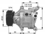 32466 NRF - KOMPRESOR KLIMATYZACJI FIAT 500 07- 