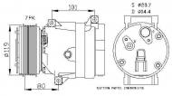 32481 NRF - KOMPRESOR KLIMATYZACJI NISSAN INTERSTAR 02-