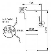 33303 NRF - OSUSZACZ KLIMATYZACJI MERCEDES CL500 (C216) 06-