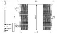 35307 NRF - CHŁODNICA KLIMATYZACJI PORSCHE 911 97- 