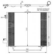 35405 NRF - CHŁODNICA KLIMATYZACJI (Z OSUSZACZEM) CITROEN C2 03-