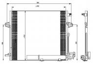 35618 NRF - CHŁODNICA KLIMATYZACJI (Z OSUSZACZEM) MERCEDES GL320 (X164)