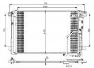 35793 NRF - CHŁODNICA KLIMATYZACJI (Z OSUSZACZEM) MERCEDES C180 (W204) 0