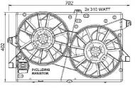 47003 NRF - WENTYLATOR SILNIKA FORD MONDEO 00- 