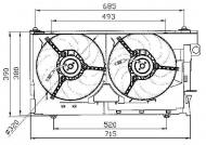 47030 NRF - WENTYLATOR SILNIKA CITROEN XSARA 97- 