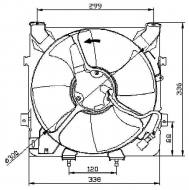 47041 NRF - WENTYLATOR SILNIKA HONDA CIVIC 91- 