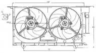 47075 NRF - WENTYLATOR SILNIKA CITROEN BERLINGO 96- 