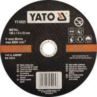 YT-5925 YATO - TARCZA DO CIĘCIA METALU 180X1.5X22 