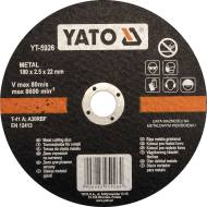 YT-5926 YATO - TARCZA DO CIĘCIA METALU 180X2.5X22 