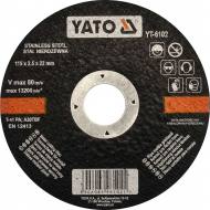 YT-6102 YATO - TARCZA DO CIĘC.MET I STALI NIERD 115X2.5