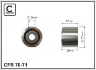 70-71 CAFFARO - ROLKA NAPINACZA 37X10X27 METAL-GALWANIZACJA BIAŁA PODW. ŁOŻ.