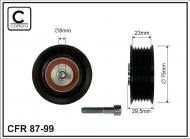 87-99 CAFFARO - ROLKA NAPINACZA 76.5X8X23 PLASTIK-ROWKOWANA, ŁOŻYSKO NACHI J