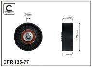 135-77 CAFFARO - ROLKA NAPINACZA 70X8X22 PLASTIK-GŁADKA, ŁOŻYSKO NACHI JAPAN