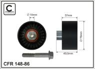 148-86 CAFFARO - ROLKA NAPINACZA 76X10X37 PLASTIK-GŁADKA, ŁOŻYSKO NACHI JAPAN