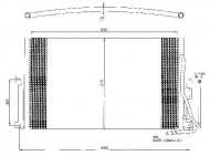 35342 NRF - CHŁODNICA KLIMATYZACJI OPEL VAUXHALL VECTRA 95-