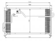 35262 NRF - CHŁODNICA KLIMATYZACJI MAZDA 626 91- 