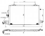 35031 NRF - CHŁODNICA KLIMATYZACJI AUDI 100 90- 