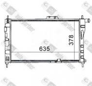 292902 AP - CHŁODNICA WODY 635 * 382 SIL.1.5,1.8,2.0I AUTOMAT