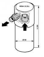 33082 NRF - OSUSZACZ KLIMATYZACJI AUDI 100 90- 