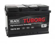 TUBORG BLACK 78AH L+ - AKUM. Tuborg Black 78AH 760A TB578-303 L+