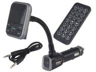 86321 CARMOTION - Transmiter FM z LCD, slot SD, AUX, USB 2.1A, z funkcją zestawu głośnomówiącego Bluetooth