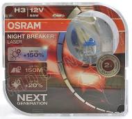 64151NL-HCB OSRAM - ŻARÓWKA H3 NIGHT BREAKER LASER 2SZT. OSRAM