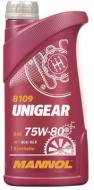 75W-80 1L MANNOL UNIGEAR - OLEJ PRZEKŁADNIOWY 75W-80 1L GL4/GL5 UNIGEAR SYNTETYCZNY MN8109-1