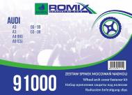 91000 ROMIX - ZESTAW MOC. NADKOLI AUDI A3 A4 B6 A6 C5 !!WebTerminal - Sprzedaż tylko w opakowaniach!!