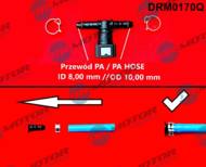 DRM0170Q DRMOTOR - Szybkozłączka podwójna "T" na kominek 7, 89/8 mm  z oringami