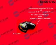 DRM0176Q DRMOTOR - Szybkozłączka 90 na kominek 17,5mm Do wę ża PA poliamidowego
