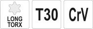 YT-05499 YATO - KLUCZ TORX DŁUGI T30 