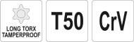 YT-05522 YATO - KLUCZ TORX SECURITY DŁUGI T50 
