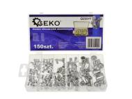 G02911 GEKO - Zestaw nitonakrętek aluminiowych 150szt.(20)