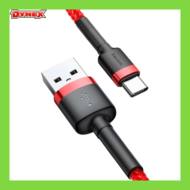 6953156278226 GSM - Baseus Cafule Cable wytrzymały nylonowy kabel przewód USB / USB-C QC3.0 2A 2M czerwony CATKLF-C09